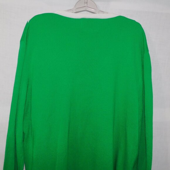 Green Elf Ugly Christmas Holiday Sweater Dress Up Mens XL Acrylic - Picture 8 of 9